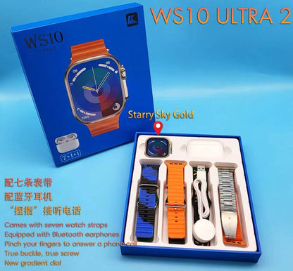 WS-10 Smart Watch 1.3'' Full Touch Smartwatch with 24x7 Dynamic Heart Rate Blood Pressure Tracking, Exercise Smartwatch