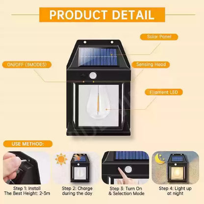 Solar Light Outdoor Solar Lamp PIR Motion Sensor Wall Light Waterproof Solar Powered lights for Garden Deco