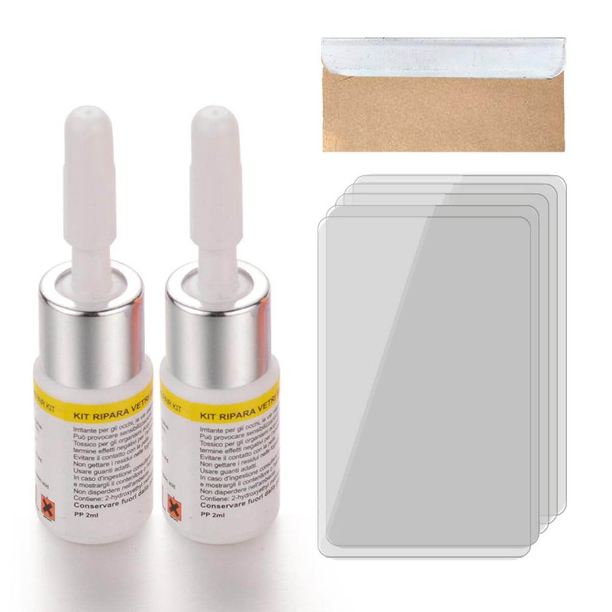 Glass Repair Kit Quick Fix Cracked Glass Glue Windscreen Repair Tool