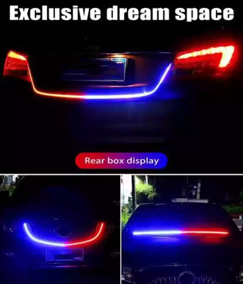 Car Dashboard Police Strip Light Red and Blue Flexible Emergency SOS Strip Light