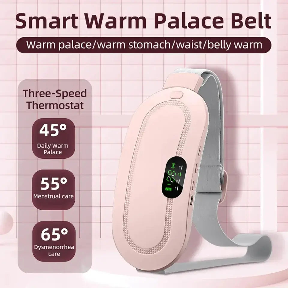 Electric Period Cramp Massager-RELIEF BELT -Portable Menstrual Heating Pad