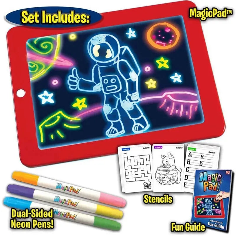 3D Magic Drawing Pad LED Writing Tablet Board