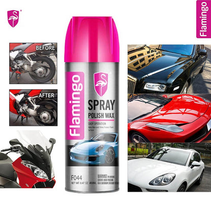 Flamingo Spray Polish Car & Bike Wax & Spray-Shine – 450 ml