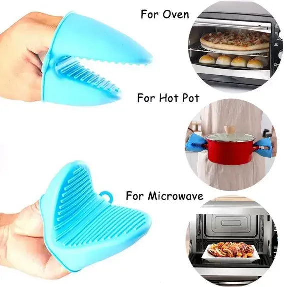 2PCs Silicone Pot Holder Heat Resistant Glove