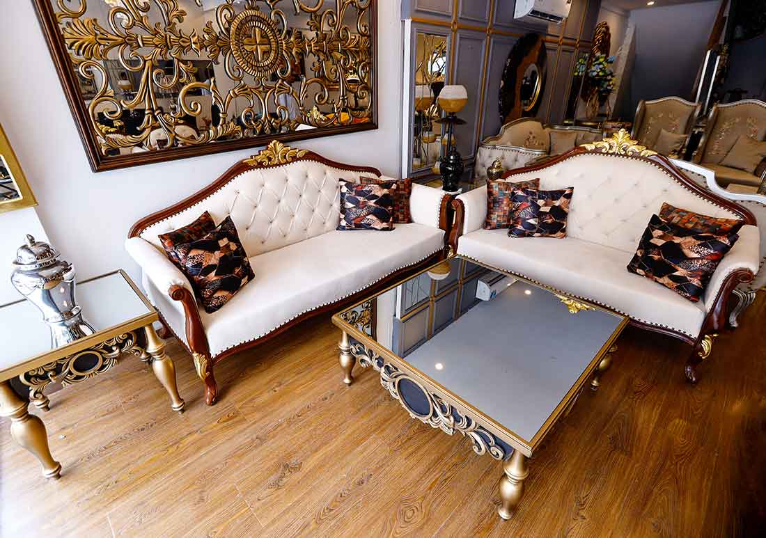 Royal White Sofa