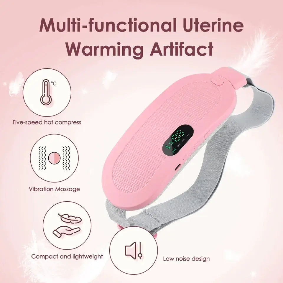 Electric Period Cramp Massager-RELIEF BELT -Portable Menstrual Heating Pad