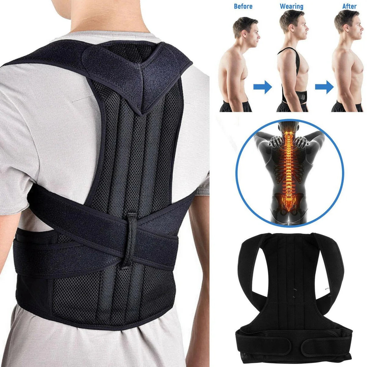 Posture Corrector Belt For Spine And Back Pain