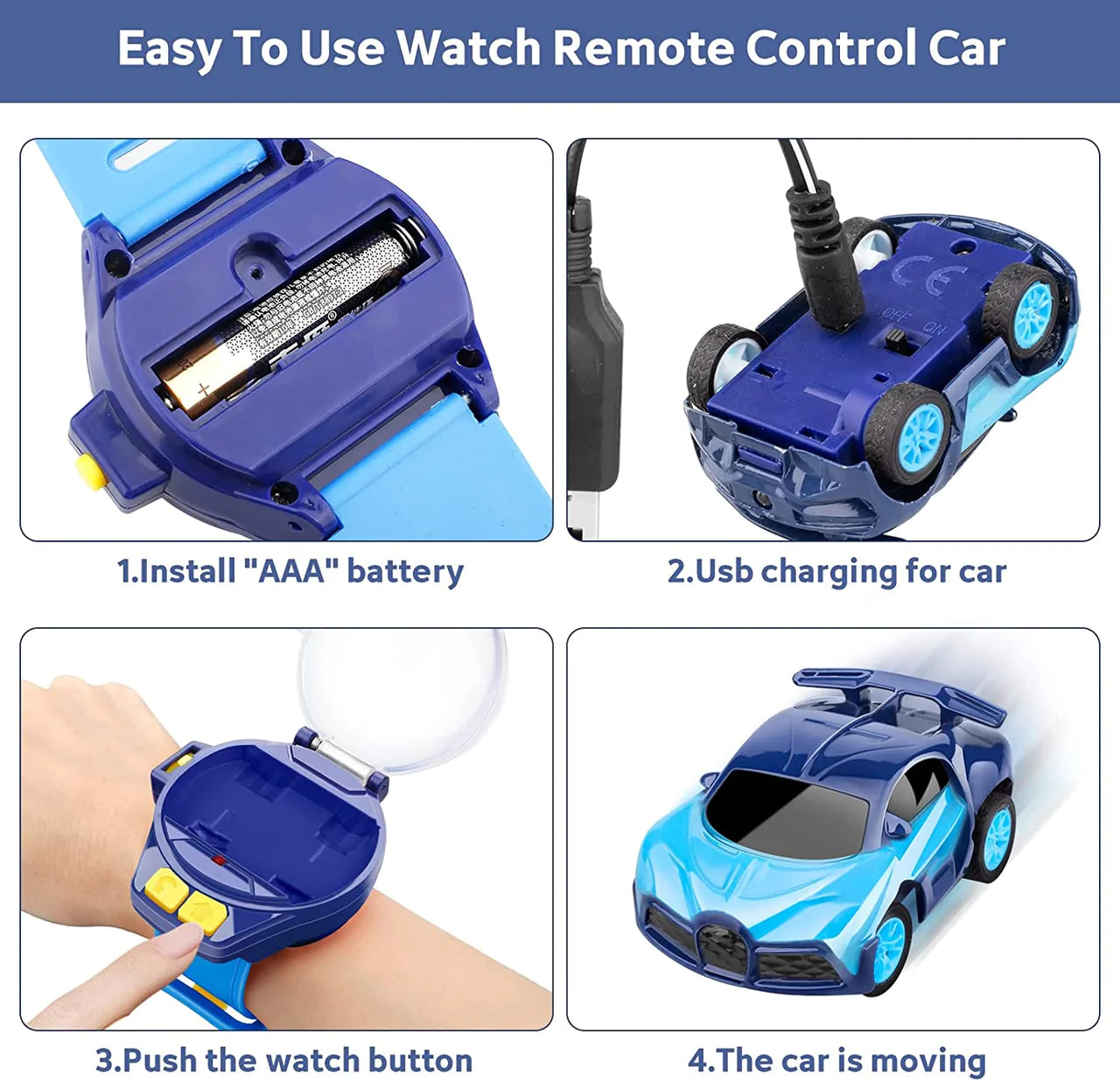Mini Wrist Watch Remote Control Car