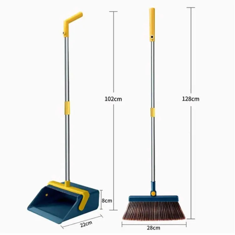 Attachable Broom With Dustpan