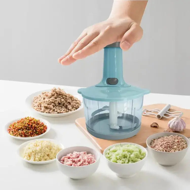 Multi Function Hand Pushing Chopper Manual Press