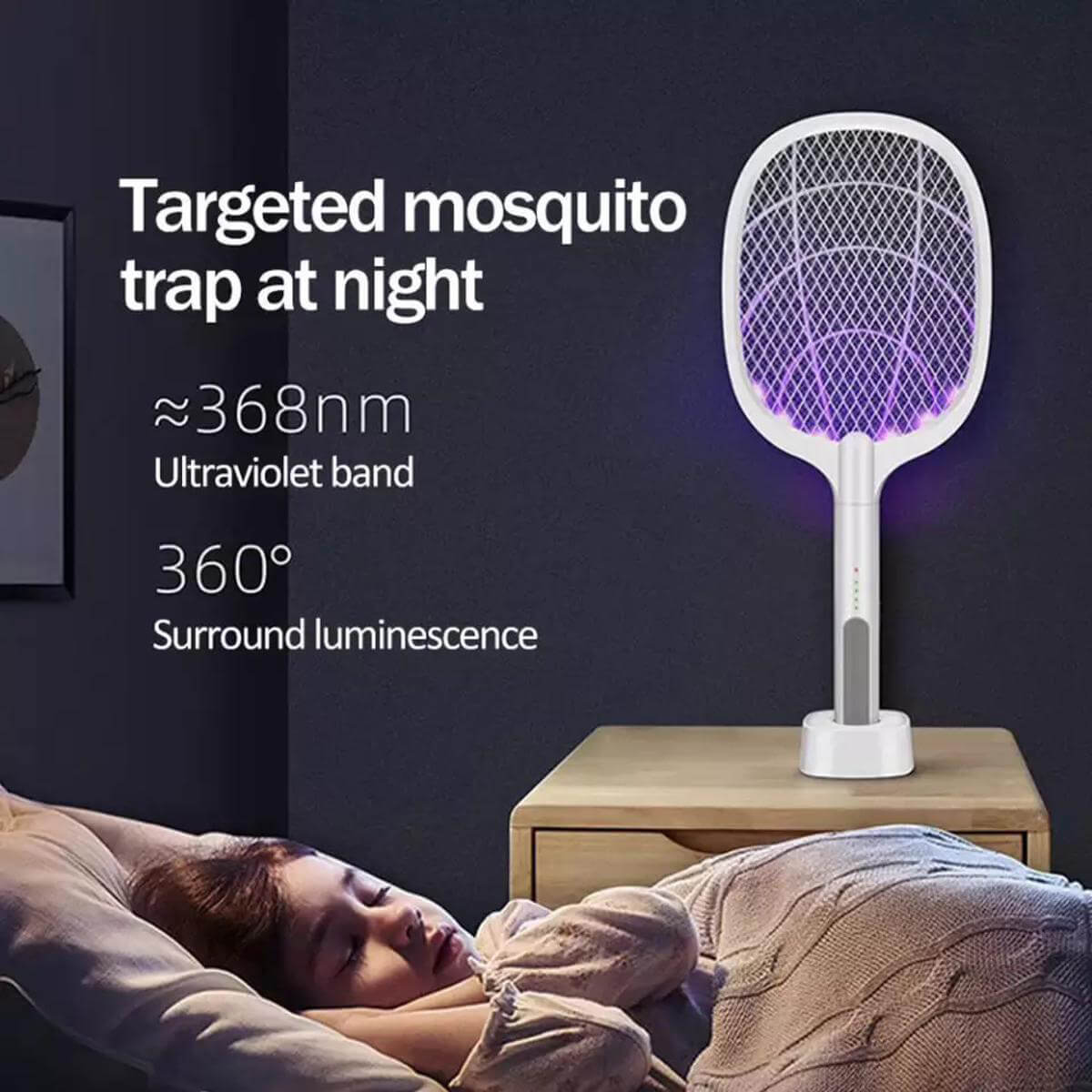 3-in-1 Electric Mosquito Swatter Mosquito Killer Lamp