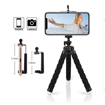 Curve-able Adjustable & Flexible Tripod Stand With Mobile Holder