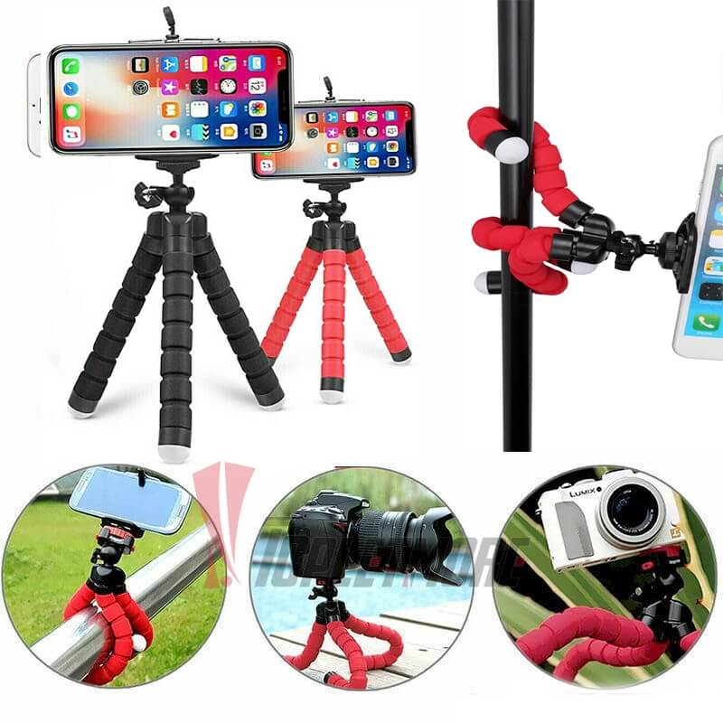 Curve-able Adjustable & Flexible Tripod Stand With Mobile Holder