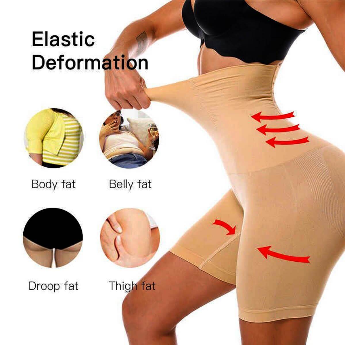 Half Body Shaper Seamless Tummy Trimmer High Waist Shapewear for Ladies