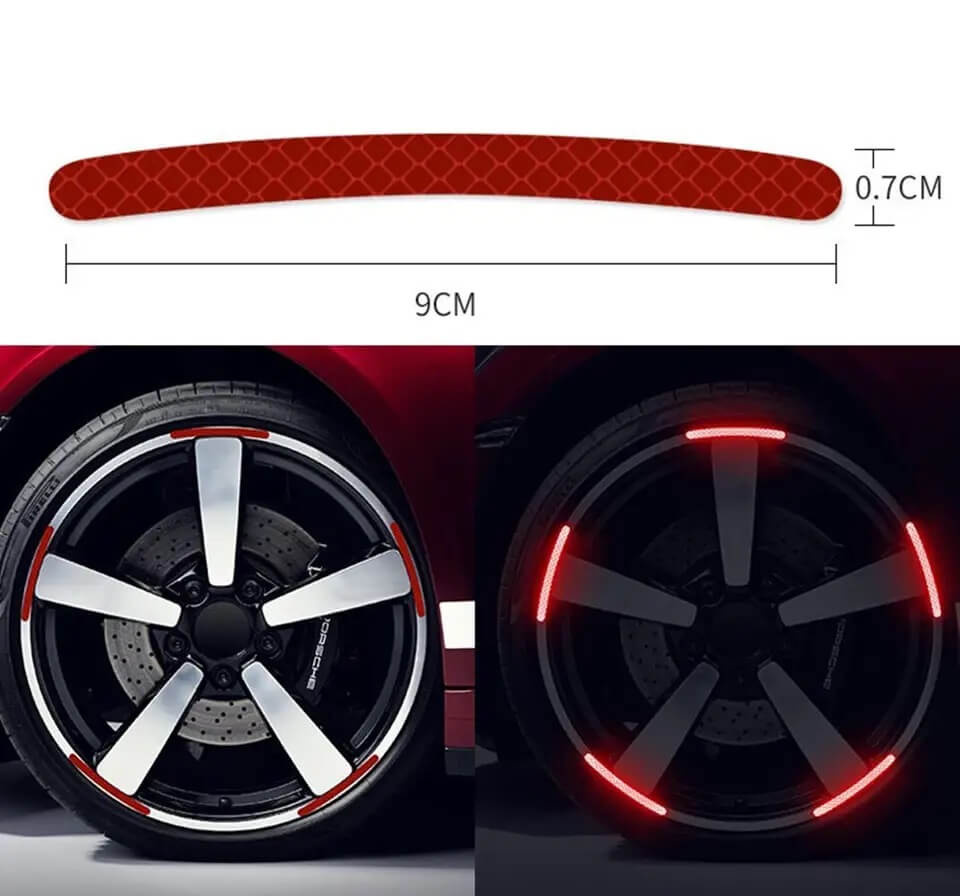 Bundles of   Motion Sensor LED & Universal Tire Rim Reflective Strips