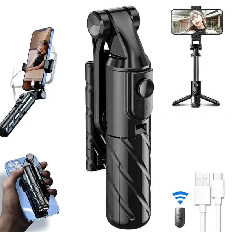 Portable Wireless Flexible Tripod Selfie Stick With Remote Control