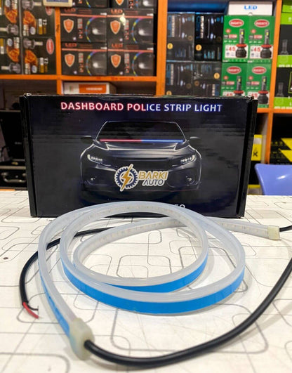 Car Dashboard Police Strip Light Red and Blue Flexible Emergency SOS Strip Light