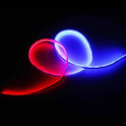 Car Dashboard Police Strip Light Red and Blue Flexible Emergency SOS Strip Light