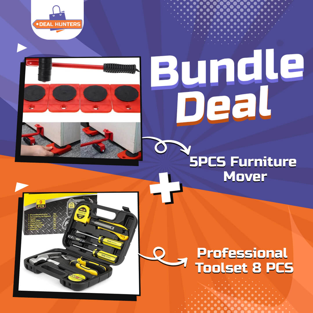 Bundles of 5PCS Furniture Mover Tool Set & Professional Tool set 8 PCS