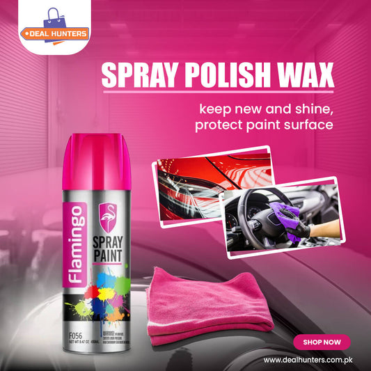 Flamingo Spray Polish Car & Bike Wax & Spray-Shine – 450 ml