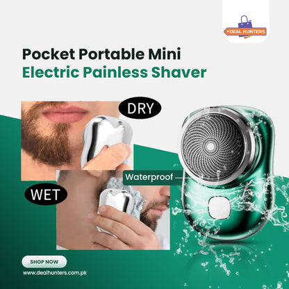 Pocket Portable Mini Electric Painless Shaver IPX7 Waterproof