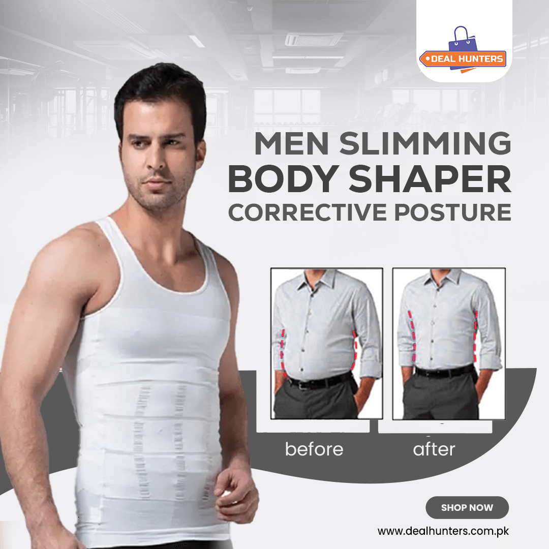 Men Slimming Body Shaper Corrective Posture (Imported)