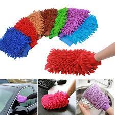 Auto Hub Car Microfiber Cleaning Gloves, Dual Sided Cleaning Mitt, Big Size