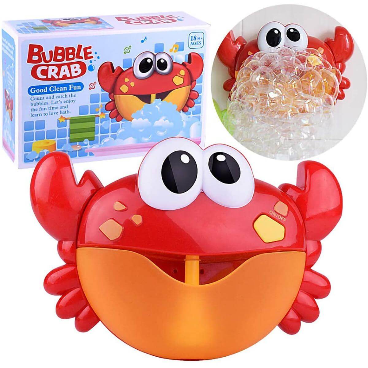 Bubble Crab Bath Toy