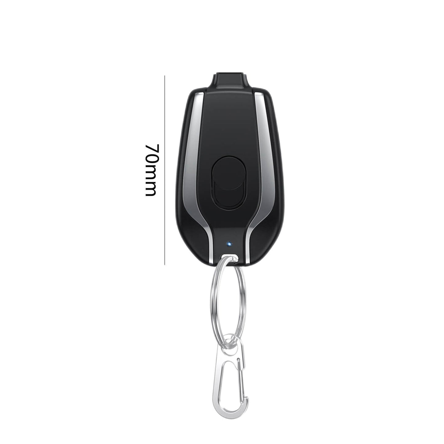 Mini Keychain Power Bank 1500Mah (Black)