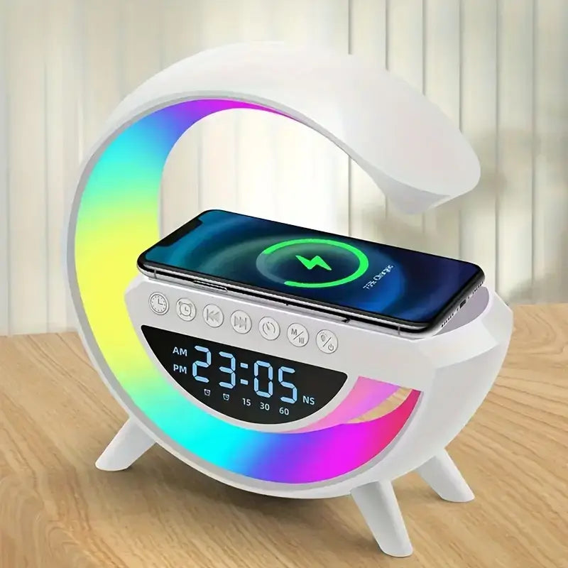 G Shape Glow Lamp SoundWave Charger Clock