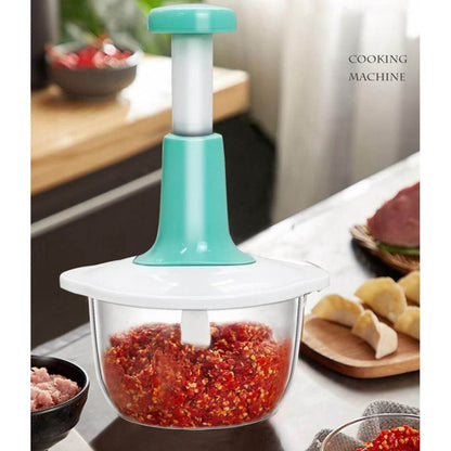 Multi Function Hand Pushing Chopper Manual Press