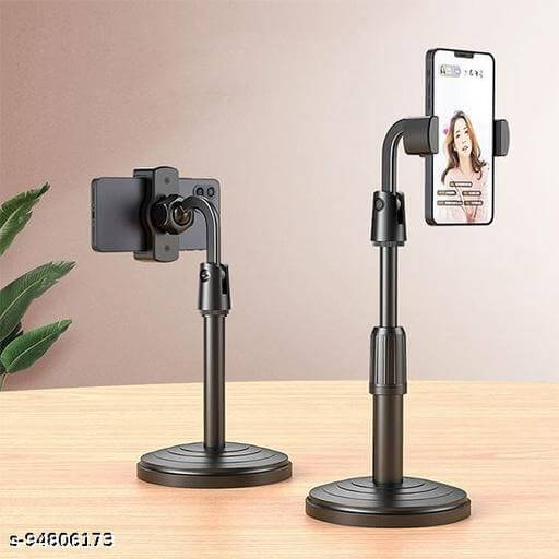 SMARTPHONE ROUND BASE L7 RETRACTABLE MULTIFACTIONAL MOBILE HOLDER STAND
